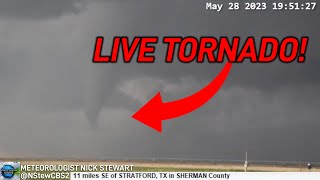 REPLAY: Live Texas Tornado Caught on Camera (May 28, 2023)