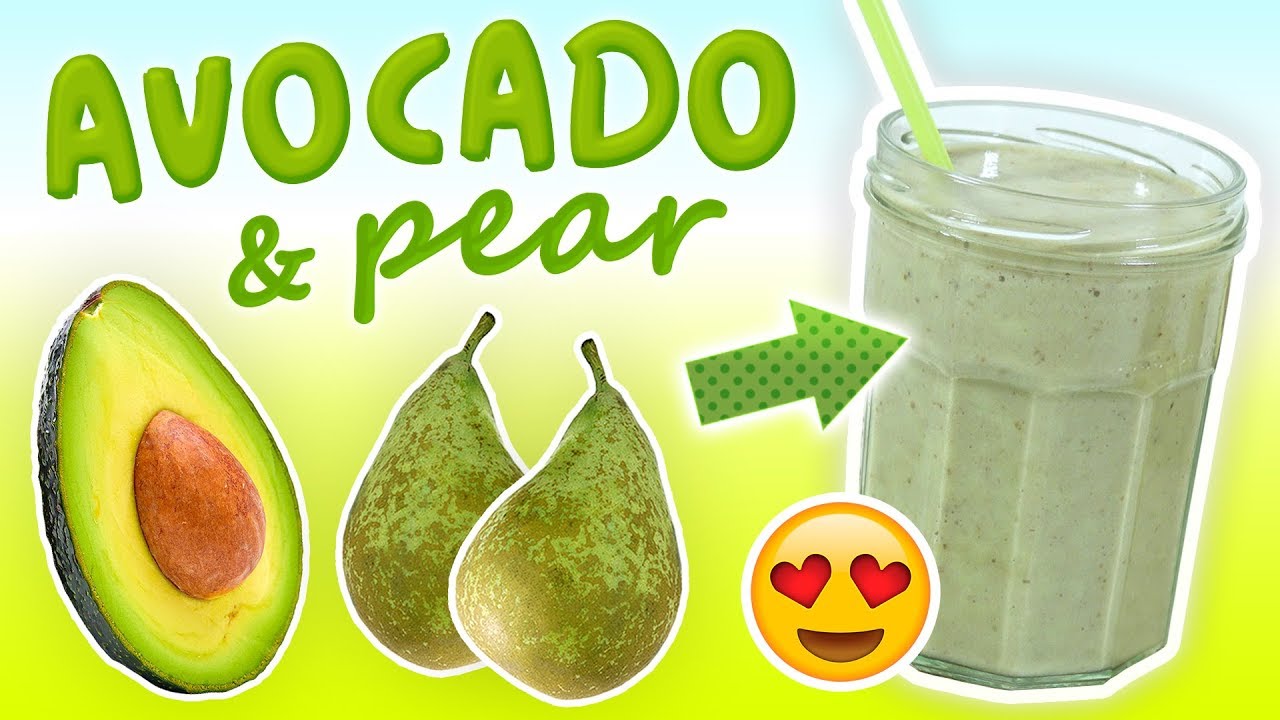 Avocado Pear Smoothie (Breakfast Smoothie Recipe for Kids)