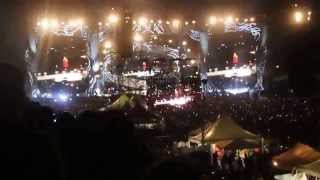 (I can&#39;t get no) Satisfaction---Rolling Stones 14 on fire. Finale at Circo Massimo, Rome.