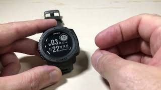 Garmin Instinct Solar | Sync Time with GPS feature