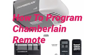 Full How To Program Chamberlain 956EV/EVC Garage Remote Control Or Any Garage Remote Control Update
