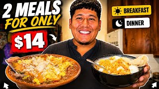 2 Meals for $14! easy Migas (chilaquiles) + Mexican rice with Hard- Boiled Eggs l Budget Meals 