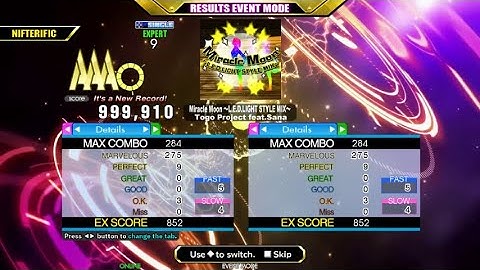 Judge 4 - Miracle Moon ~L.E.D.LIGHT STYLE MIX~ (ESP-9) PFC SDP - 9 perfect (Curilang DDR A3)