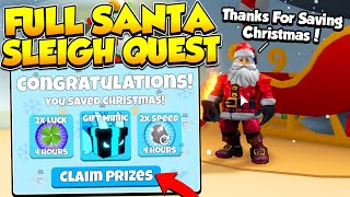 FAST CHRISTMAS SANTA QUEST GUIDE IN BUBBLE GUM SIMULATOR! *FREE OP PETS* Roblox screenshot 4