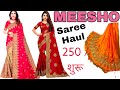 Meesho Saree Haul Review / saree under 300 / Meesho Saree unboxing /#saree
