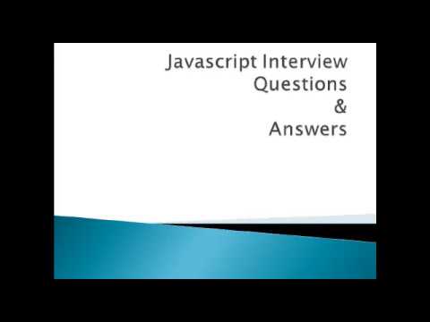 Javascript Interview Questions Part 1