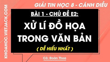 Tin học Lớp 8 Bài 1: Xử lí đồ hoạ trong văn bản - Trang 40, 43 - Cánh diều | Chủ đề E2