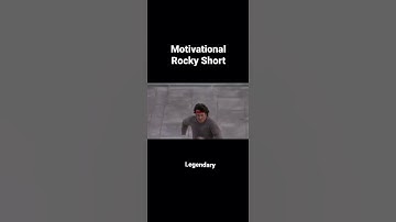 Thumbnail of Legendary Rocky stairs scene with Sylvester Stallone. Rocky movie best short clip - motivation track