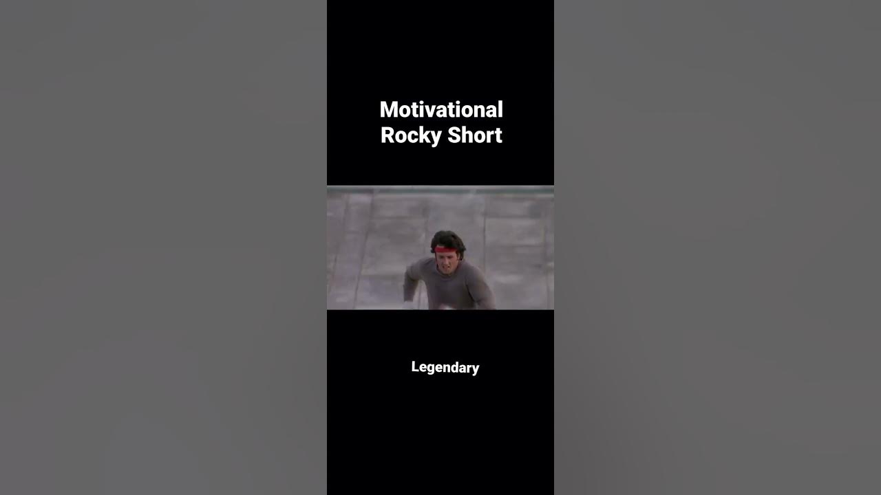 Legendary Rocky stairs scene with Sylvester Stallone. Rocky movie best short clip - motivation track