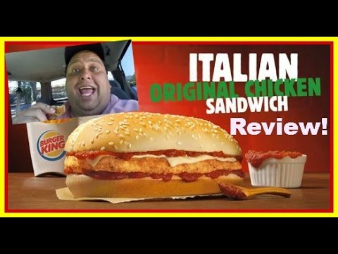 BURGER KING® Italian Original Chicken Sandwich REVIEW!