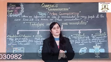 MASS COMMUNICATION {CLASS IV EVS}