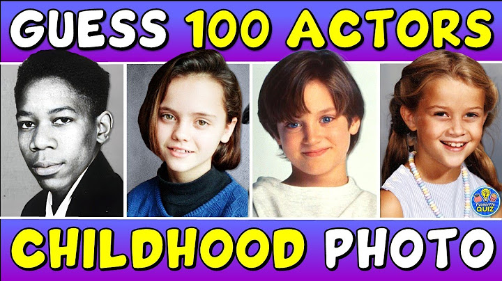 Guess the "100 ACTORS FROM A CHILDHOOD PHOTO" QUIZ! 👀 TRIVIA/CHALLENGE