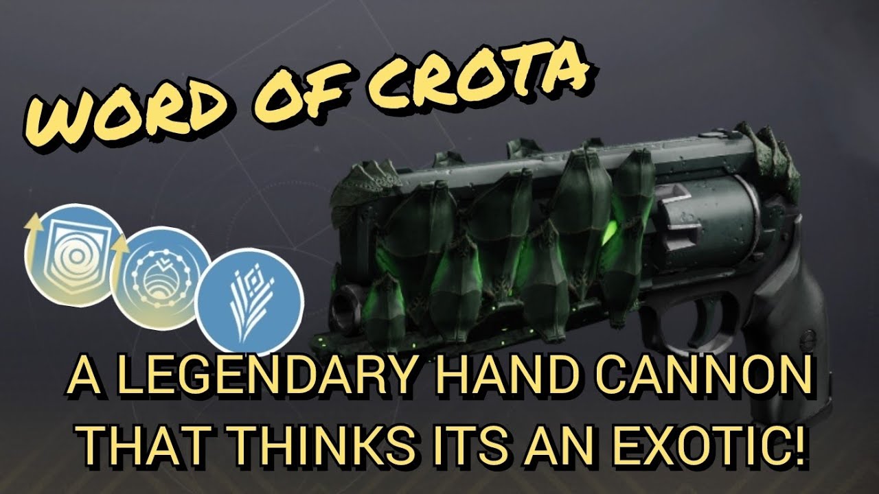 New Word of Crota Hand Cannon - Feels like an Exotic 