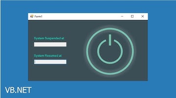 VB.NET - Detect when computer sleeps and wakes