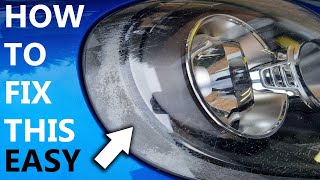 DIY Fix Flaking Peeling Oxidized Headlights Easy No Spraying
