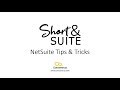 NetSuite Training: Short & Suite: How to Add Financial Section