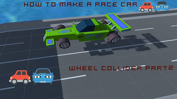 How to create a race car 🚗| Unity Wheel Collider Tutorial Part 2  🚗