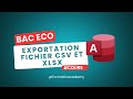 📤 Exporter vos tables en fichiers 📊 XLSX et 📄 CSV
