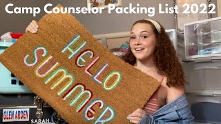 Camp Counselor Packing List 2022
