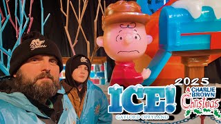 Our first time going to ICE! At Gaylord Opryland  in Nashville Tennessee A Charlie Browns Christmas