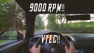 S2000 POV Cruising down Country Roads!!(LOUD 9000 RPMS VTEC!!!)