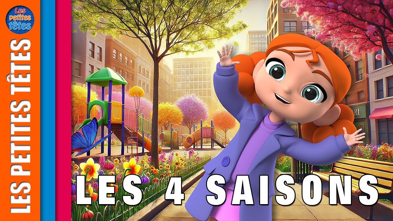 Apprendre les saisons de l'année pour enfants - Hiver, printemps, été, automne