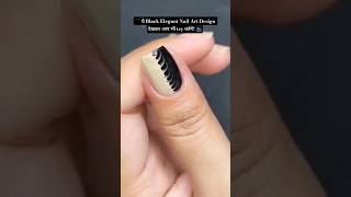 Easy Black Nail Art Tutorial 🖤 | Stylish &amp; Simple Nail Design #Shorts #viral #youtubeshorts #youtube