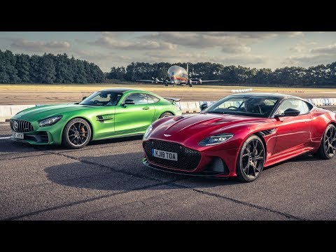 Aston Martin DBS Superleggera vs Mercedes-AMG GT R | Drag Races | Top Gear