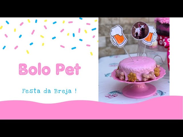 Bolo de Aniversário Redondo 400gr – Rossy Pets Bakery