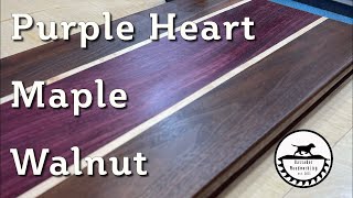 Massive Cutting Board | Purple Heart, Maple, and Walnut