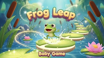Frog Leap Baby Game 🐸🎮 Fun Learning Song for Kids | Jump, Count & Play