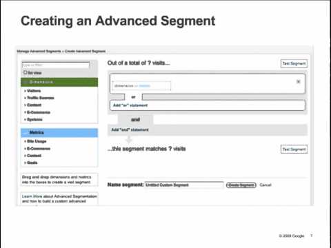21. Advanced Segmentation | Google Analytics IQ Lessons