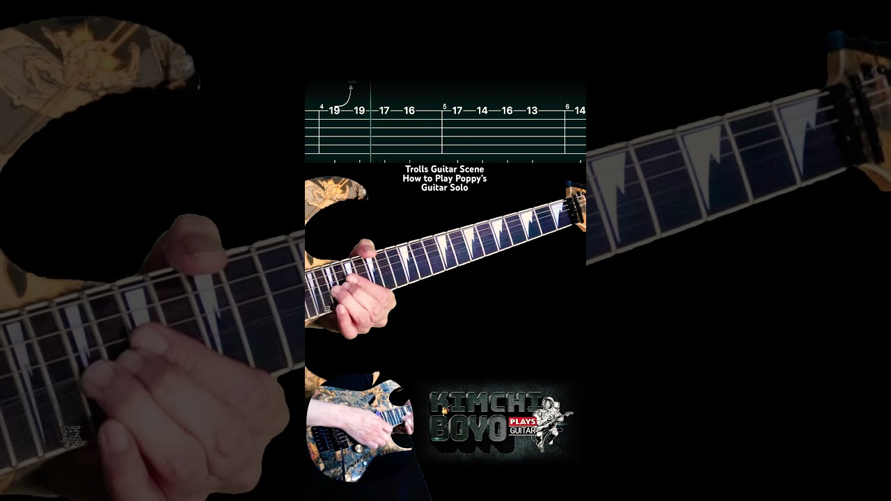 Trolls Guitar Scene 🎸How To Play Poppy’s Guitar Solo