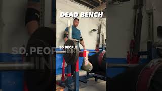 Difference between block press and dead bench? #powerlifting #bodybuilding #strongman #benchpress