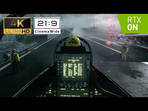 【F/A-18 スーパーホーネット】発艦シーン ：BF3名場面【7K to 4K】