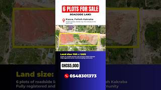 6 plots of land for sale at Kasoa, Fetteh Kakraba #ghana #land #landforsale #businesstrendsghana