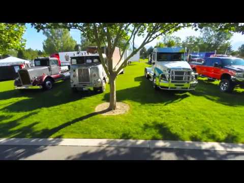 2015 Great Salt Lake Truck Show Aerial Tribute to Trucks - YouTube