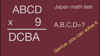 Find 9 x ABCD,4 digits number With This Fun Math Trickfind value,mathskill,magic math,enhance math