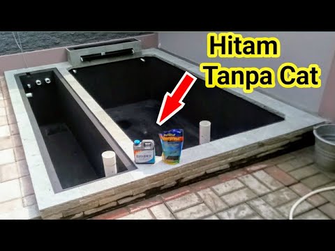 Pengganti Cat Kolam Koi | Acian hitam kuat dan anti ngelupas