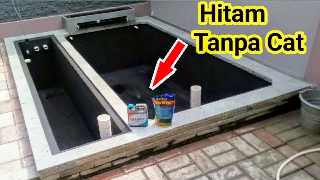 Pengganti Cat Kolam Koi | Acian hitam kuat dan anti ngelupas