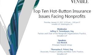 Top Ten Hot Button Insurance Issues Facing Nonprofits