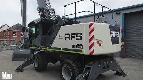 Fuchs MHL 360F Material Handler in Custom Colours for Rail Freight Services