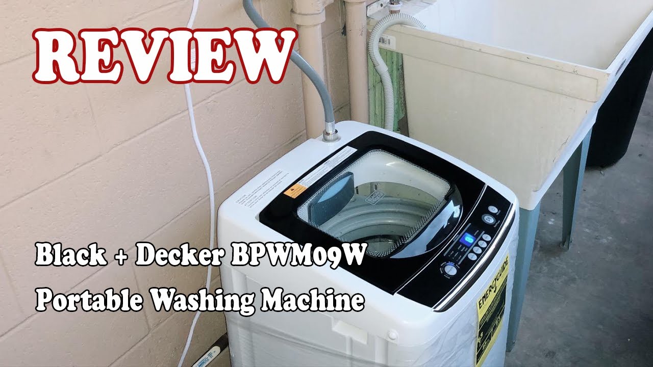 Black + Decker BPWM09W Portable Washer by , UNBOXING