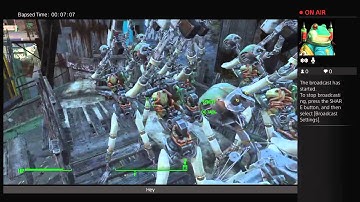 Destroying Diamond City via Synth Relay Grenades