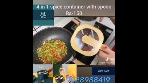 4 in 1 spice container box with spoon # seasoning container