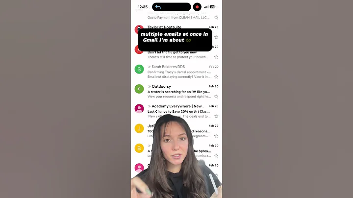 How to delete multiple emails at once!