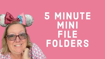 EASY Mini File Folders With Your PUNCH BOARD!