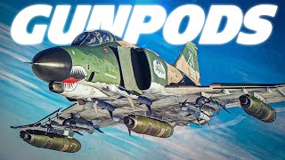 F4E Phantom GUNPODS & Mig21 Furball Dogfight | Digital Combat Simulator | DCS |