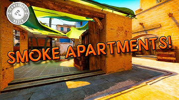 CSGO: How to Smoke Mirage Apartments from the Trash Can?