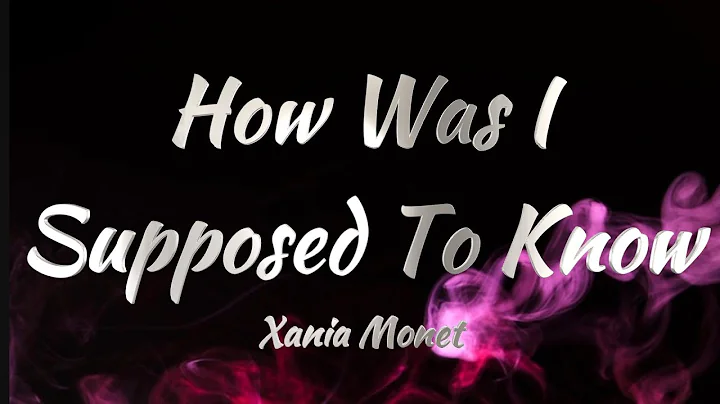 Xania Monet - How Was I  Supposed To Know (KARAOKE VERSION)